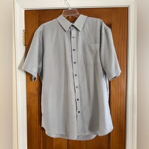 Croft & Barrow Men's Black and White XL Checkered Button Down Shirt